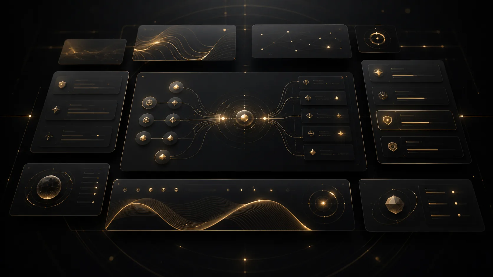 Abstract ALCH3MY operating-system visual